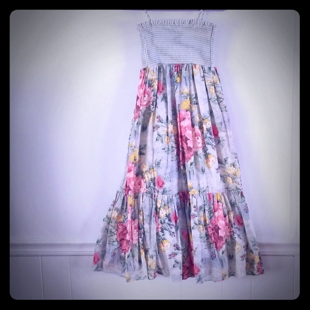 Ralph Lauren girls floral maxi dress